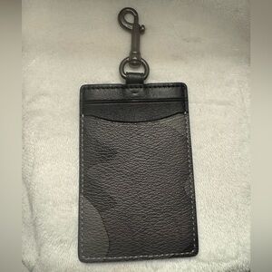 COACH Black Camo ID Card Holder